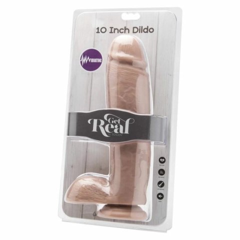 Get Real Model 25,5 cm z kulkami, pilotem i systemem wibracji, beżowy