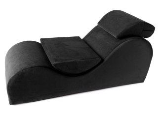 Liberator Esse - Leżanka relaksacyjna czarna, ergonomiczna, 162 cm