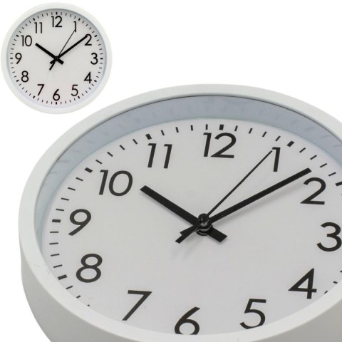 ZEGAR ŚCIENNY PP 20CM BIAŁY