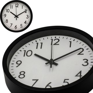 ZEGAR ŚCIENNY PP 20CM CZARNY