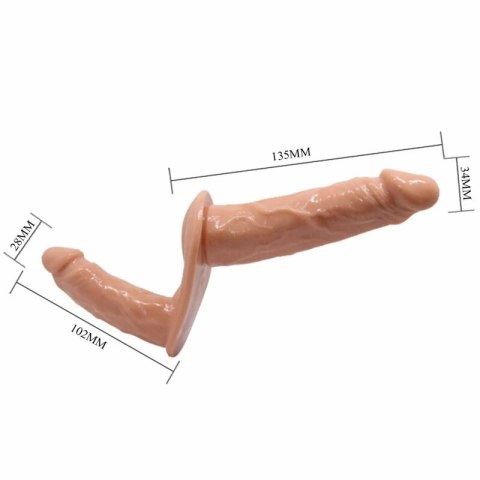 Baile Double Fun System z uprzężą, podwojny model TPR, czarny