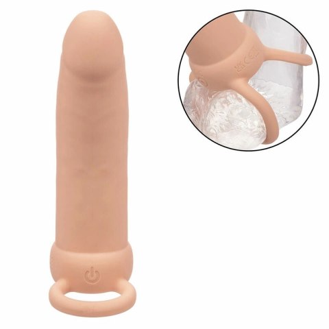 CalExotics Maxx Thick Dual Penetrator silikonowy, 10 trybow wibracji, czarny