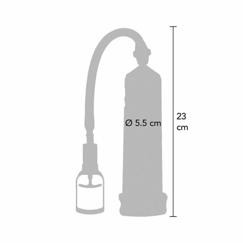 TOYJOY Power Massage Pump przezroczysta rękawica 23 cm PVC