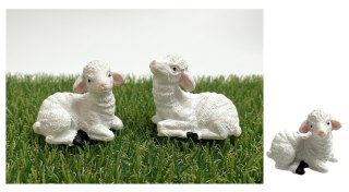 Figurka baranek wielkanocny mix 4,5 x 3,5 cm FIG-18095