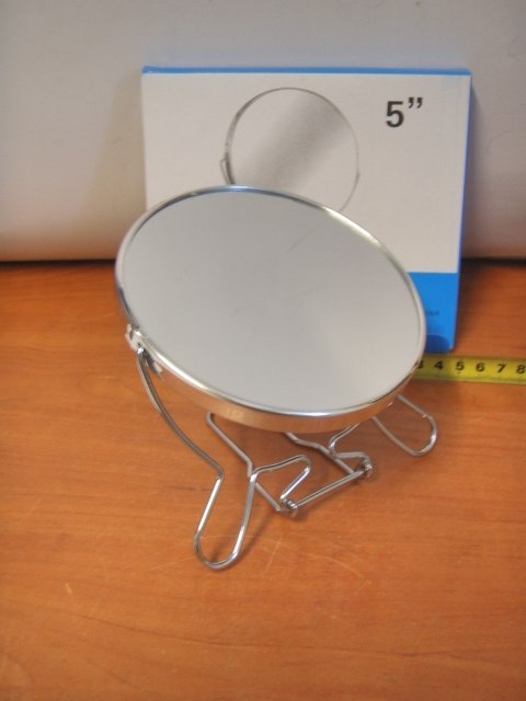 Lusterko metalowe dwustronne 4'' | LUH-15051