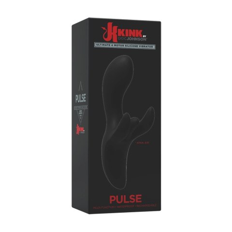 Doc Johnson Pulse Ultimate 4-silnikowy masażer silikonowy czarny