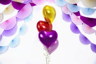 Balon foliowy czerwony Serce 45cm | FB9M-007