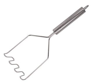Tłuczek do ziemniaków ze stali nierdzewnej wzór spirala 27cm CHSO114038
