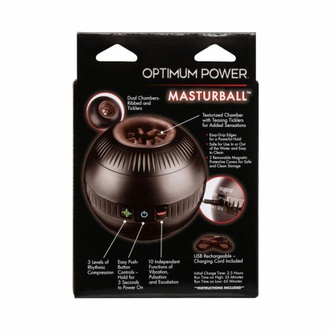 CalExotics Optimum Power Masturball - System Kompresji i Wibracji USB 11,5 cm