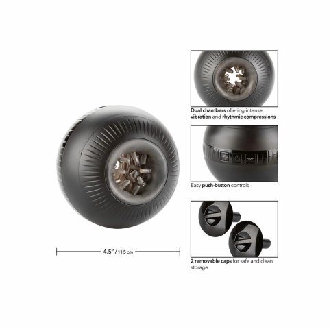 CalExotics Optimum Power Masturball - System Kompresji i Wibracji USB 11,5 cm