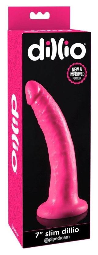 Dillio Model Naturalny Rożowy 20cm elastyczny z przyssawką