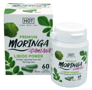 HOT BIO Moringa Libido Caps 60 kapsułek - suplement dla kobiet, wegański