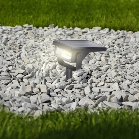 LAMPA SOLARNA REFLEKTOR WBIJANY 36 CM 10LED