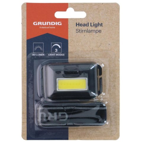 LATARKA CZOŁOWA TURYSTYCZNA LED COB GRUNDIG CZARNA