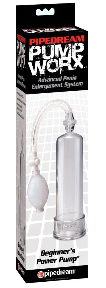 Pipedream Pump Worx Beginner's Przezroczysta Pompa Intymna 19 cm