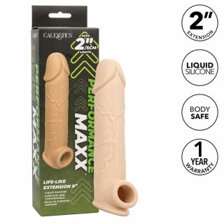 CalExotics Performance Maxx Life-Like Extension 8 jasna skora, silikonowy przedłużacz 22 cm