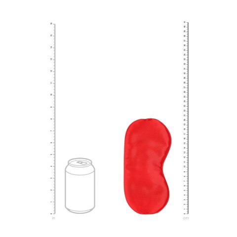 LoversPremium Satin Mask Red - satynowa opaska na oczy, czerwona