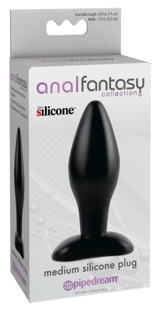 Pipedream Anal Fantasy Korek Stożkowy 12 cm Czarny Silikonowy