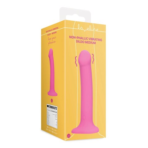 Loveline Medium Intense Pink - Model wibrujący, kompatybilny z uprzężą