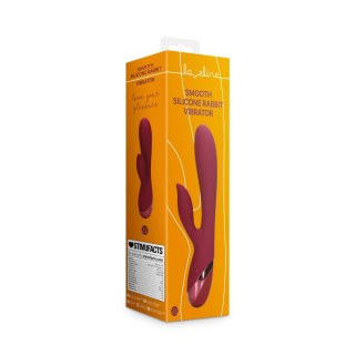 Loveline Wibrator Kroliczek Silikonowy Gładki Dark Cherry