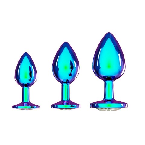 Ouch! Venice Collection Zestaw 3 Metalowych Plugow Anatomicznych Iridescent