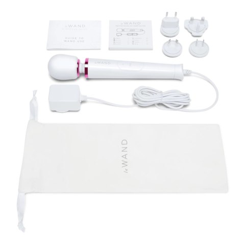 Le Wand Powerful Petite Plug-In Biały - Masażer z 10 trybami pracy