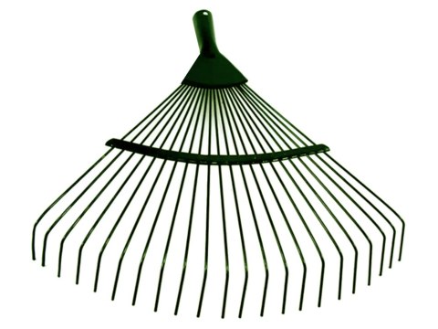 Grabie ogrodowe do liści trawy lekkie druciane metalowe 36cm wachlarzowe 11416