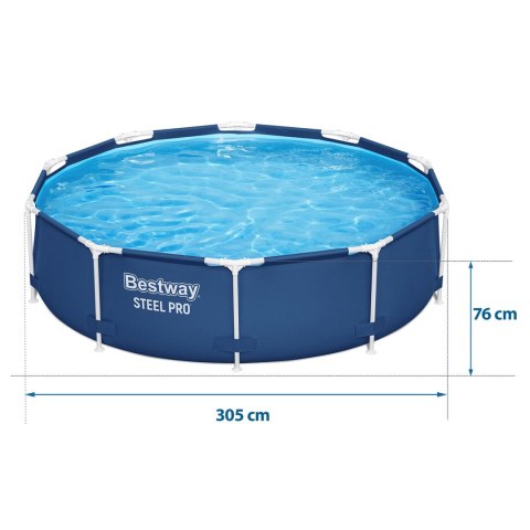 Basen ogrodowy stelażowy 305 x 76 cm Bestway 56677