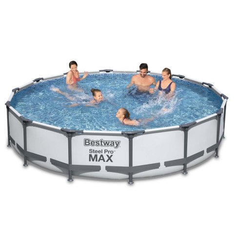 Basen ogrodowy stelażowy 427 x 84 cm 17w1 Bestway 56595 + maszynka do baniek GRATIS