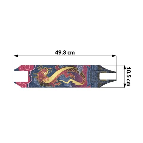 Grip tape papier ścierny do hulajnogi Pro - Dragon