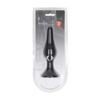 LEVELZ Korek anatomiczny silikonowy XL czarny smukły model