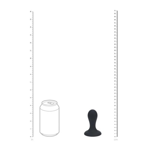 LEVELZ Rattle Plug S Czarny - anatomiczna wtyczka silikonowa z systemem kulek