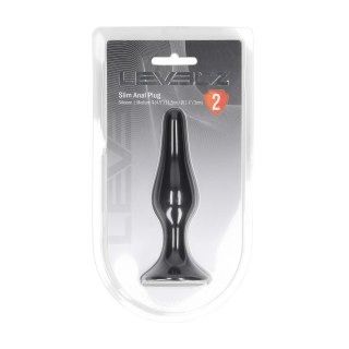 LEVELZ Slim Anatomiczny Korek Silikonowy M Czarny