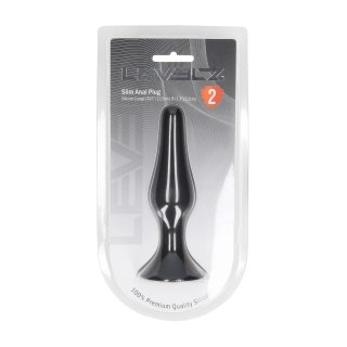 LEVELZ Slim Plug silikonowy anatomiczny rozmiar L czarny