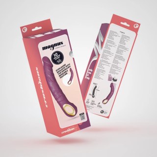 Crushious Magnus Bend Purple - Elastyczny model wibracyjny 22,5 cm USB