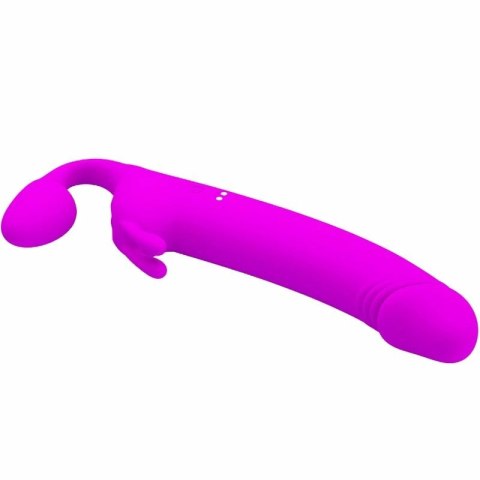 Pretty Love Zanini Strapless Strap-On silikonowy 10 trybow fioletowy