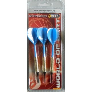 RZUTKI LOTKI PLASTIKOWE DART 3SZT BEZPIECZNE NIEBIESKI BEST SPORTING