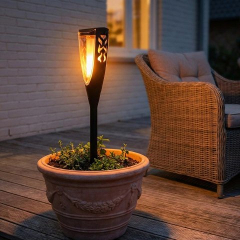 LAMPA SOLARNA POCHODNIA 7,5x7,5x65CM
