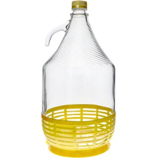 Gąsior dama.5 L z zakrętką w koszyku 640215