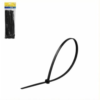Opaski zaciskowe czarne opak.100szt. wym.4 × 350mm. 10136-1