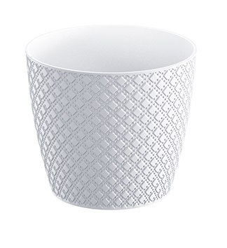 Doniczka Orient 13x11cm biała | DOR130