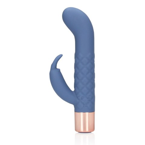 Loveline Mini Rabbit Blue Horizon - kompaktowy model z żebrowaną powierzchnią