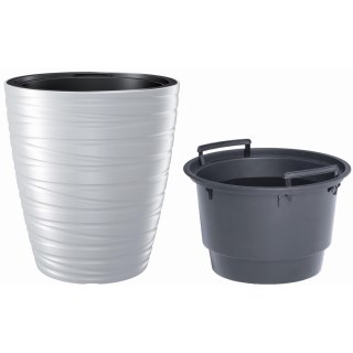 Doniczka Maze z wkładem Maze 30 x h 33 cm - Biały