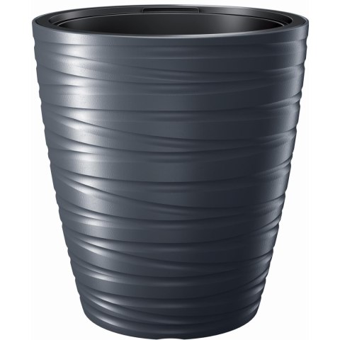 Doniczka z wkładem Maze 30xh33cm - antracytowy