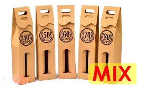 Pudełko kartonowe na alkohol 39x9x9cm 5szt. | R0Smix2szare