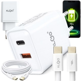 Szybka ładowarka sieciowa do telefonu usb-c 35w zasilacz wtyczka kabel