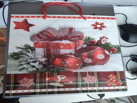 Torebki papierowe 32 x 26cm 12szt. BOŻE NARODZENIE