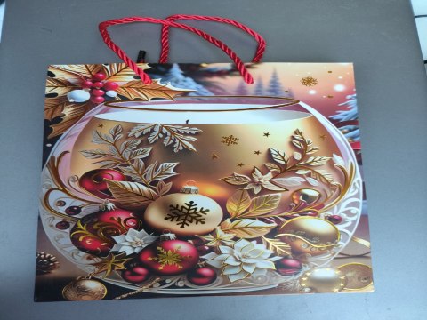 Torebki papierowe 32 x 26cm 12szt. BOŻE NARODZENIE