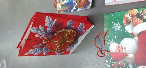 Torebki papierowe 32 x 26cm 12szt. BOŻE NARODZENIE