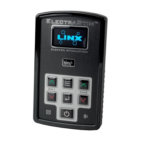 ElectraStim Linx - dwukanałowy stymulator prądowy, czarny, aplikacja